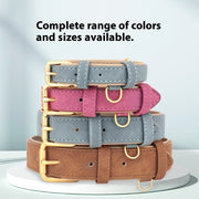 Double-Layer Leather Dog Collar – Durable & Stylish