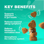 Dog Probiotics – Gut, Immunity & Skin Support, 180 Chews