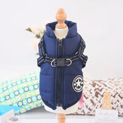 Waterproof Winter Dog Coat with Harness – Warm Pet Jacket