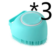 Silicone Dog Massage & Bath Brush – Grooming Tool for Dogs & Cats