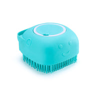 Silicone Dog Massage & Bath Brush – Grooming Tool for Dogs & Cats
