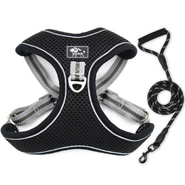 Adjustable Large Dog Harness Reflective & Breathable Chest Strap