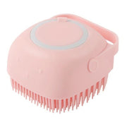 Silicone Dog Massage & Bath Brush – Grooming Tool for Dogs & Cats