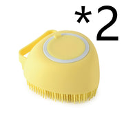 Silicone Dog Massage & Bath Brush – Grooming Tool for Dogs & Cats