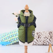 Waterproof Winter Dog Coat with Harness – Warm Pet Jacket