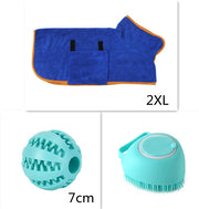 Silicone Dog Massage & Bath Brush – Grooming Tool for Dogs & Cats