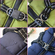 Waterproof Winter Dog Coat with Harness – Warm Pet Jacket