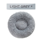 Fluffy Donut Dog Bed – Soft Plush, Washable & Calming