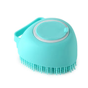 Silicone Dog Massage & Bath Brush – Grooming Tool for Dogs & Cats