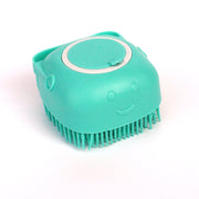 Silicone Dog Massage & Bath Brush – Grooming Tool for Dogs & Cats