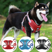 Adjustable Large Dog Harness Reflective & Breathable Chest Strap