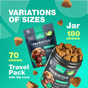 Dog Probiotics – Gut, Immunity & Skin Support, 180 Chews