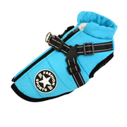 Waterproof Winter Dog Coat with Harness – Warm Pet Jacket