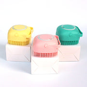 Silicone Dog Massage & Bath Brush – Grooming Tool for Dogs & Cats